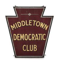 A 'Middletown Democratic Club' Sign