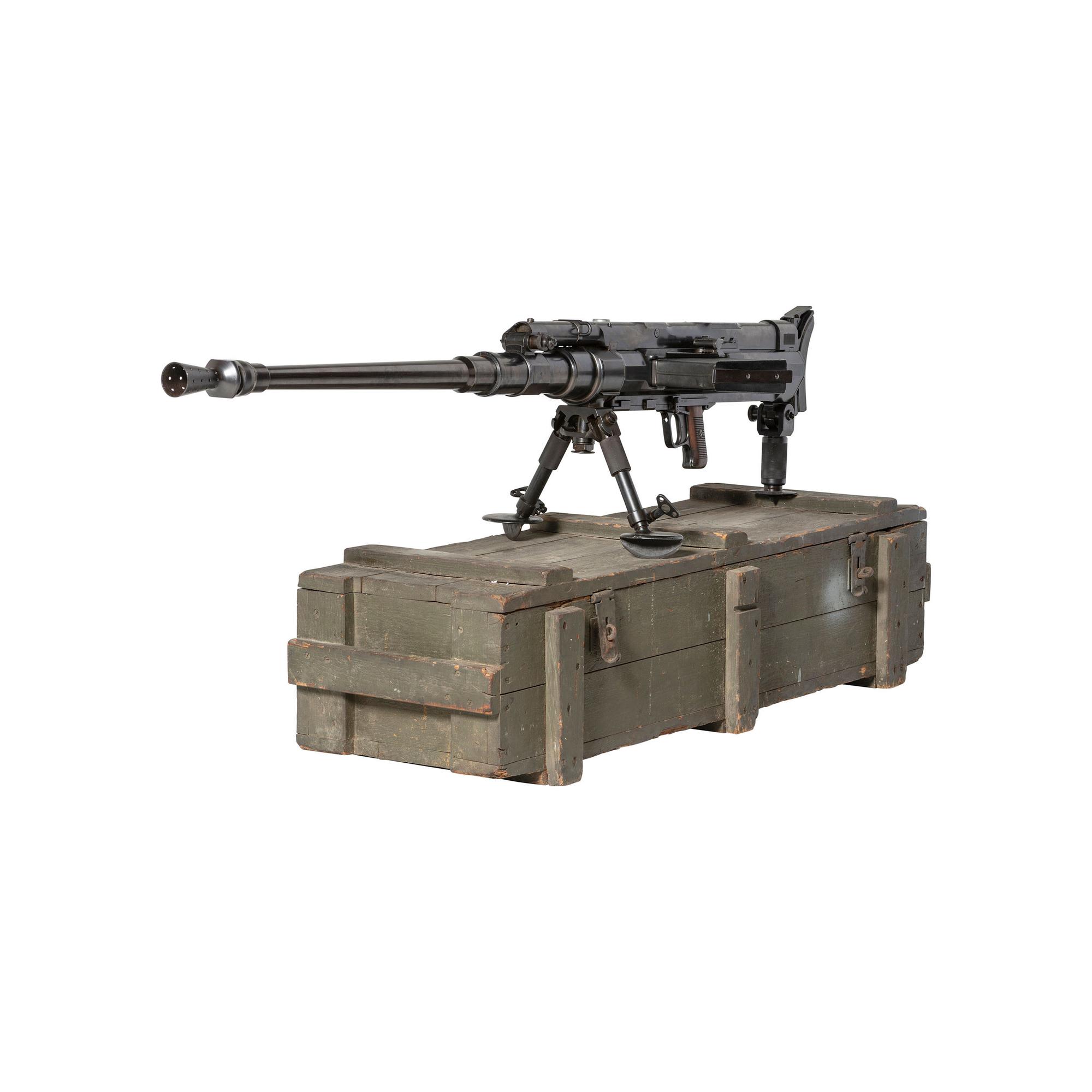 ***Finnish Issued Solothurn S18-100 (S18-154) Antitank Rifle 20mm with Spare Barrel and Crate
