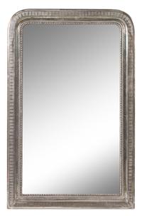 A Louis Philippe Silvered Wood Pier Mirror Height 49 1/2 x width 31 3/4 inches. — MID-19TH CENTURY