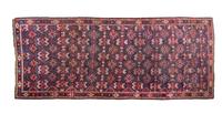 A Northwestern Persian Wool Runner 13 feet 4 inches x 5 feet 10 inches.