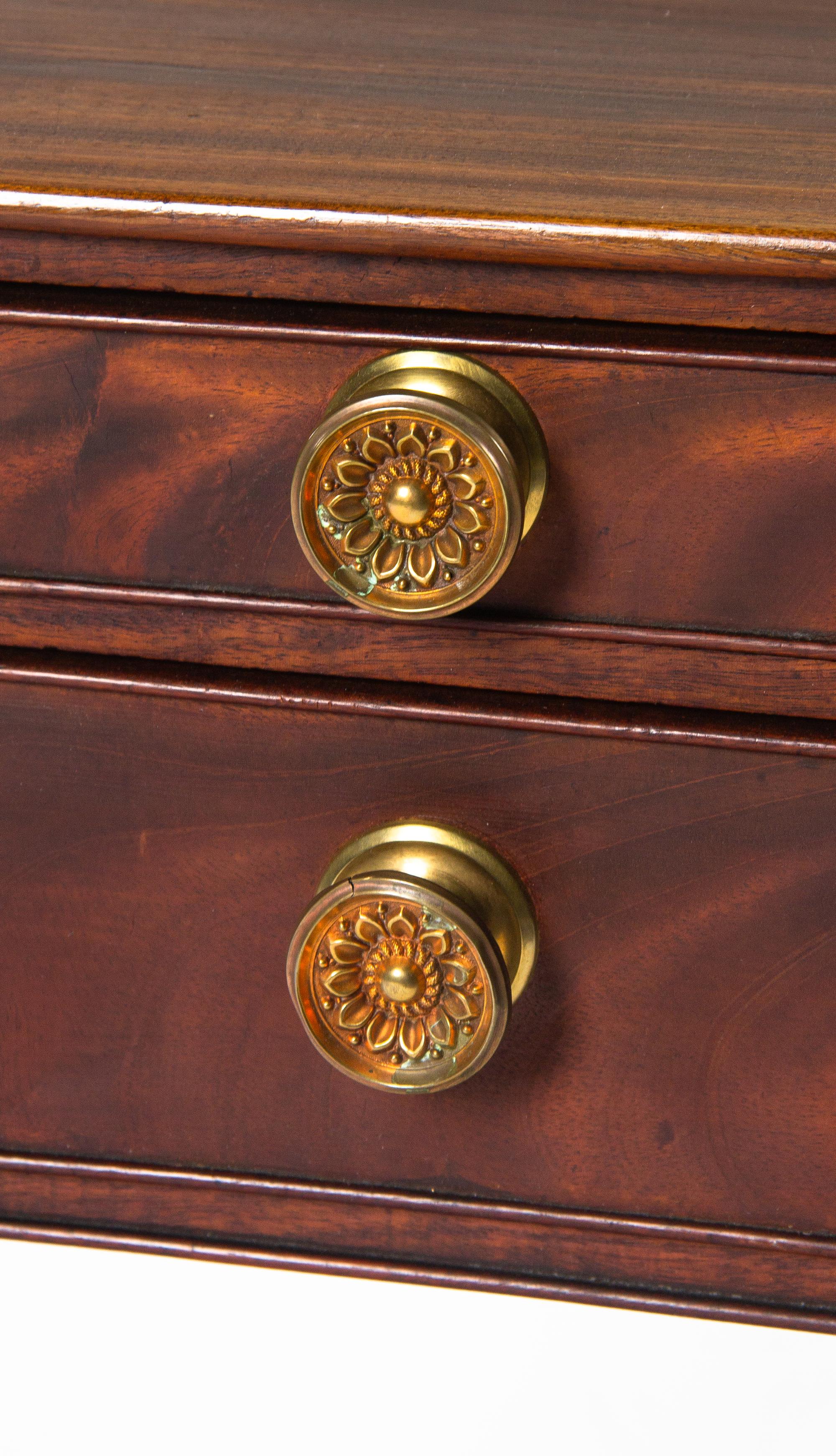 A Classical Mahogany Two-Drawer Work Table