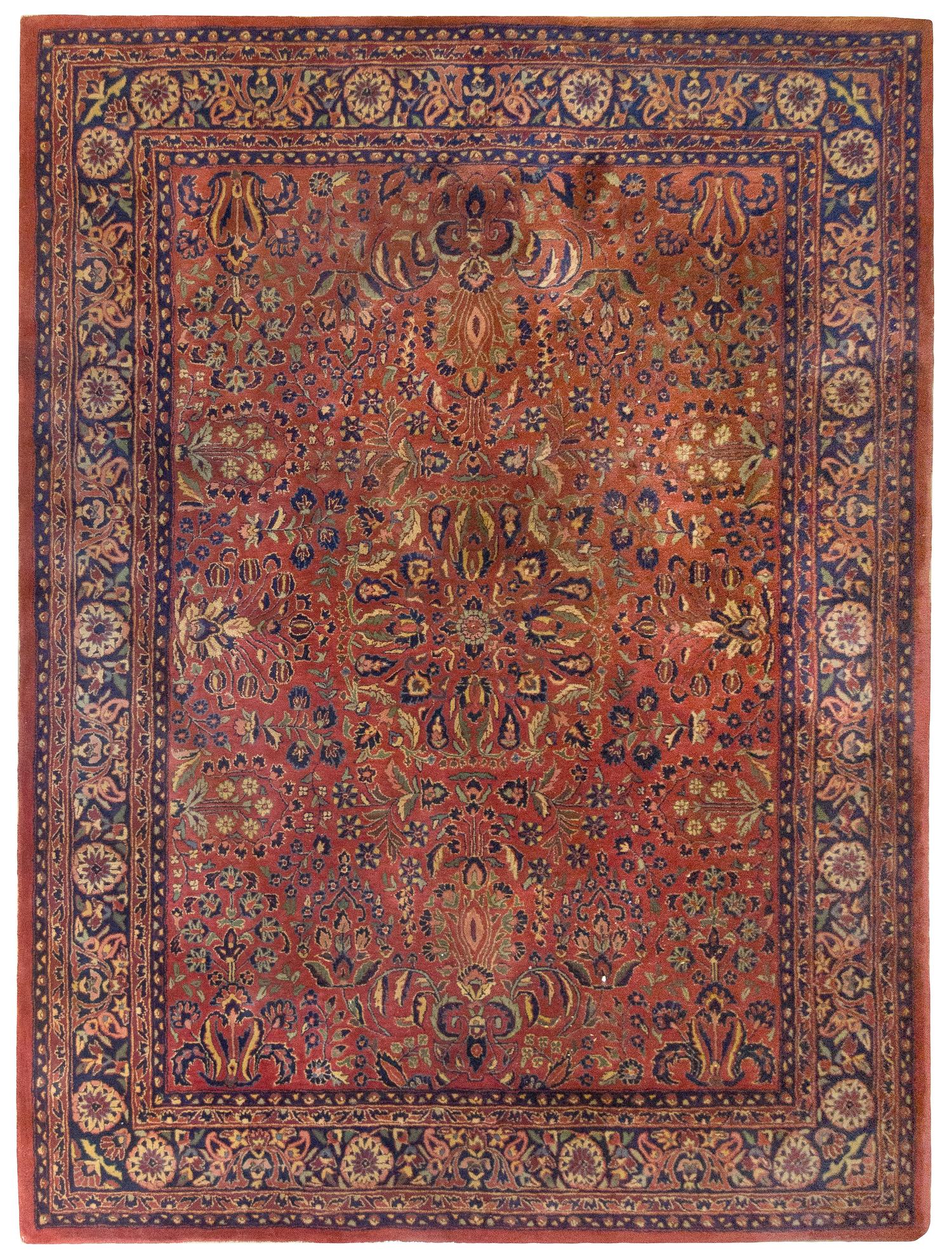 A Sarouk Style Rug 10 feet 1 1/2 inches x 7 feet 9 1/2 inches. — 20TH CENTURY