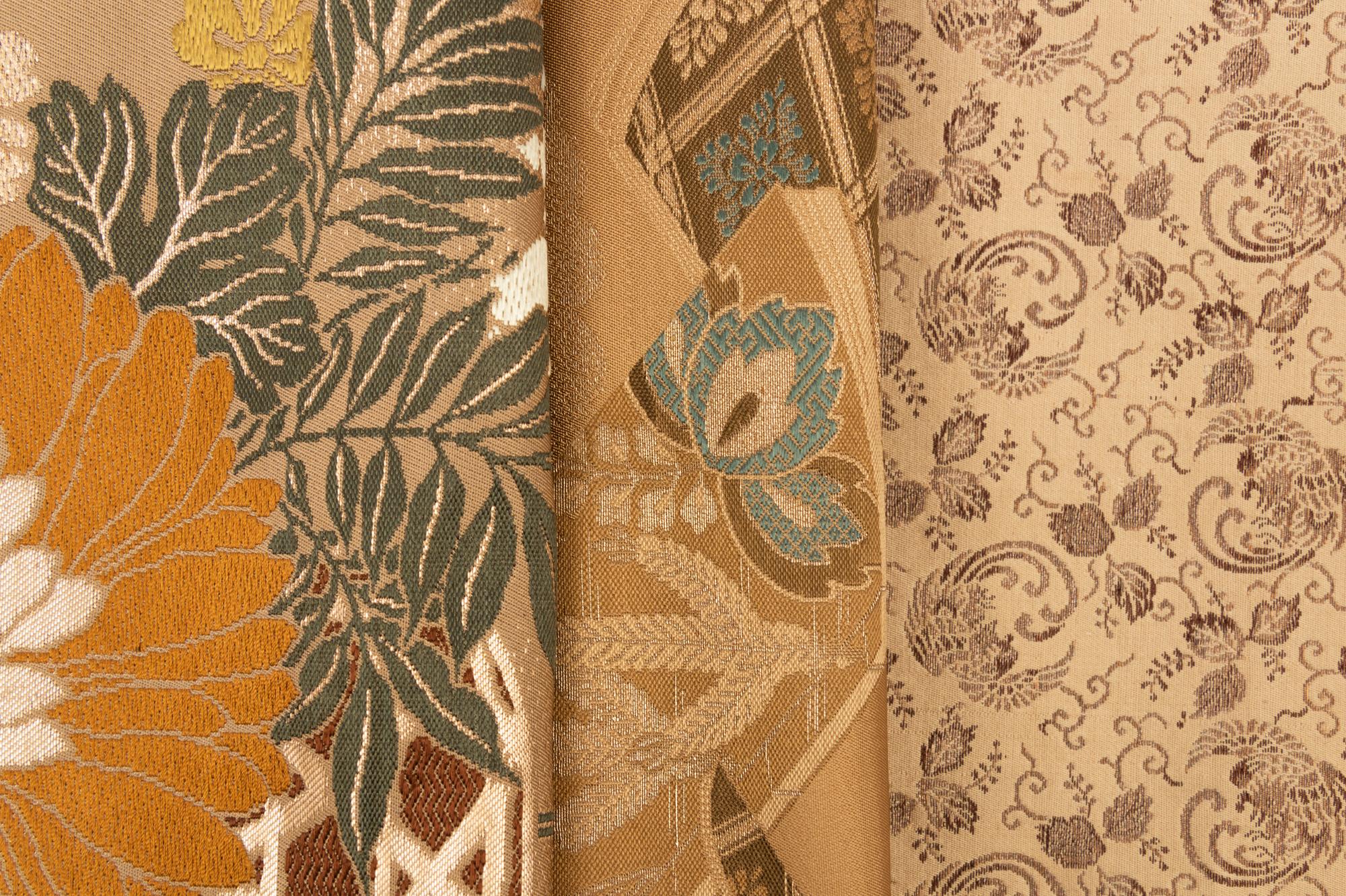 Three Japanese Brocade Obi Belts