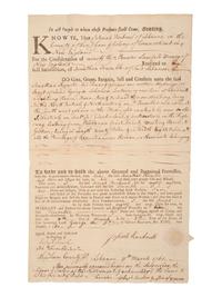 [REV WAR] -- [DEC OF INDEPENDENCE]. Document signed by Jonathan TRUMBLE Jr. and William WILLIAMS.