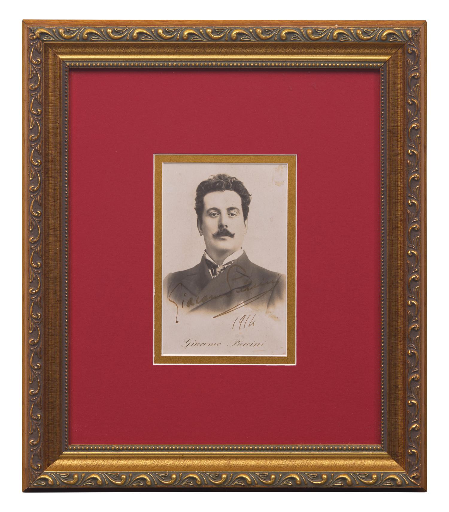 [Music] Puccini, Giacomo. Group of 2 Signed Items