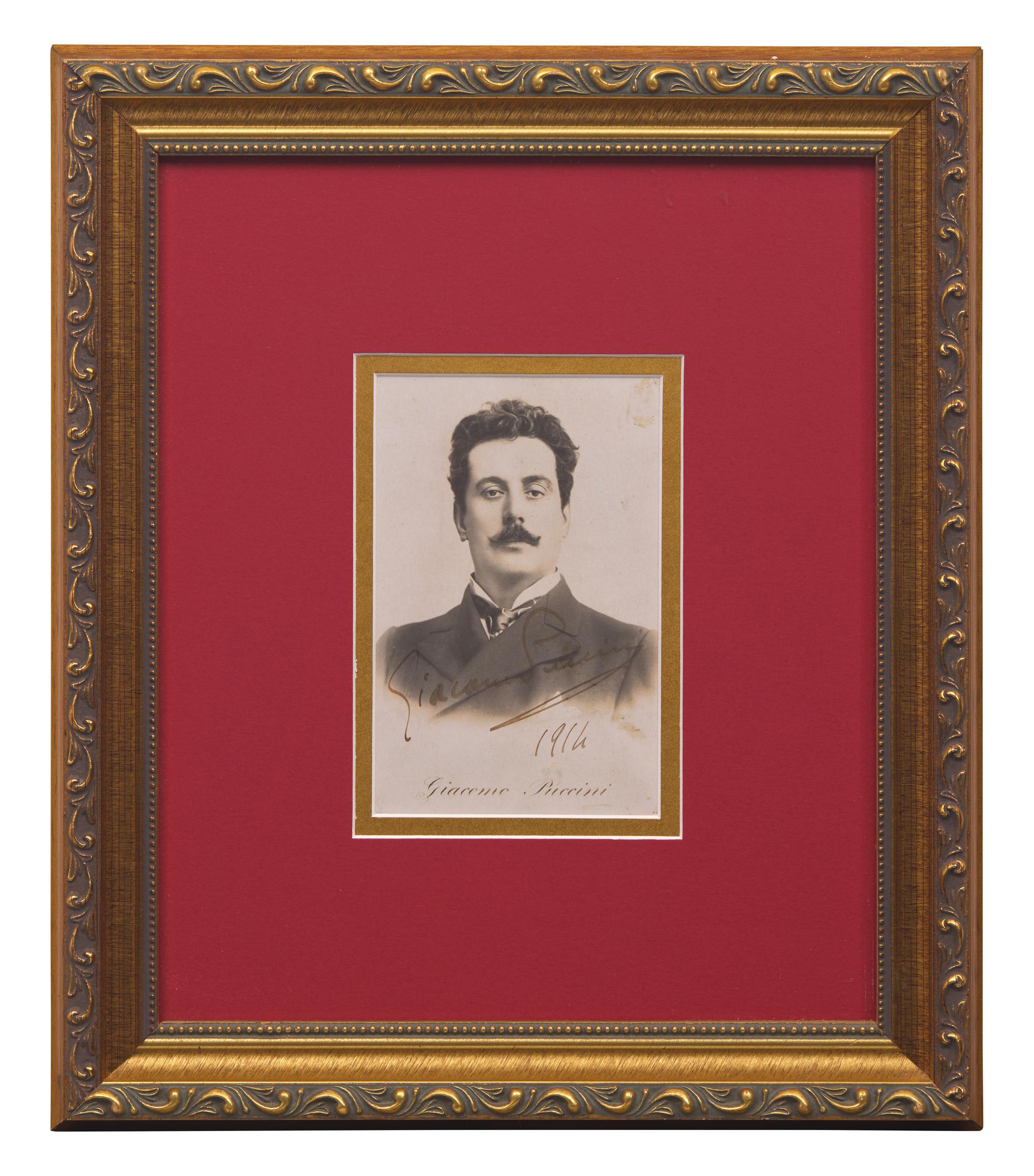 [Music] Puccini, Giacomo. Group of 2 Signed Items