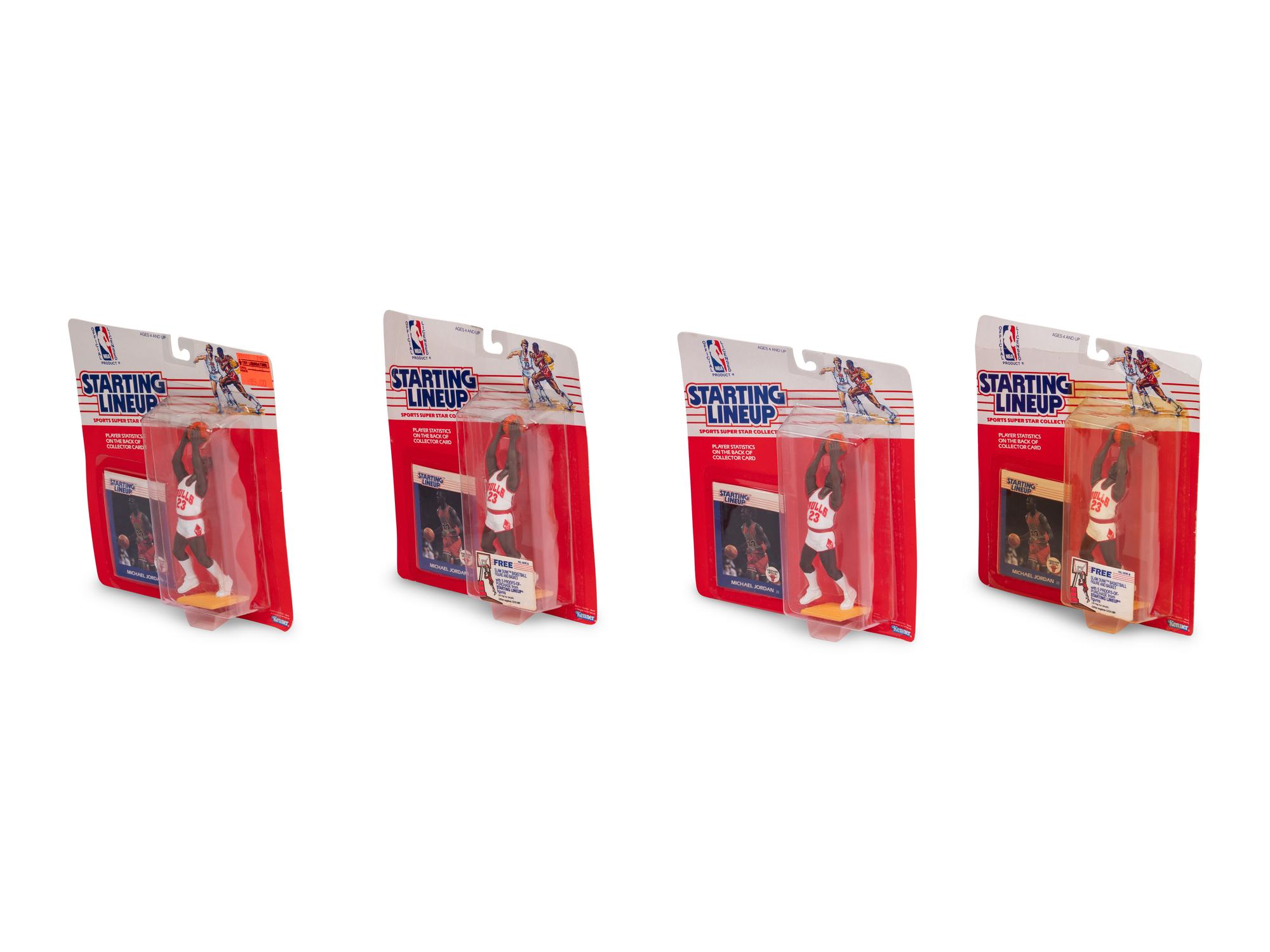 A Collection 1988 Kenner Unopened Starting Lineup Michael Jordan Figures (4)