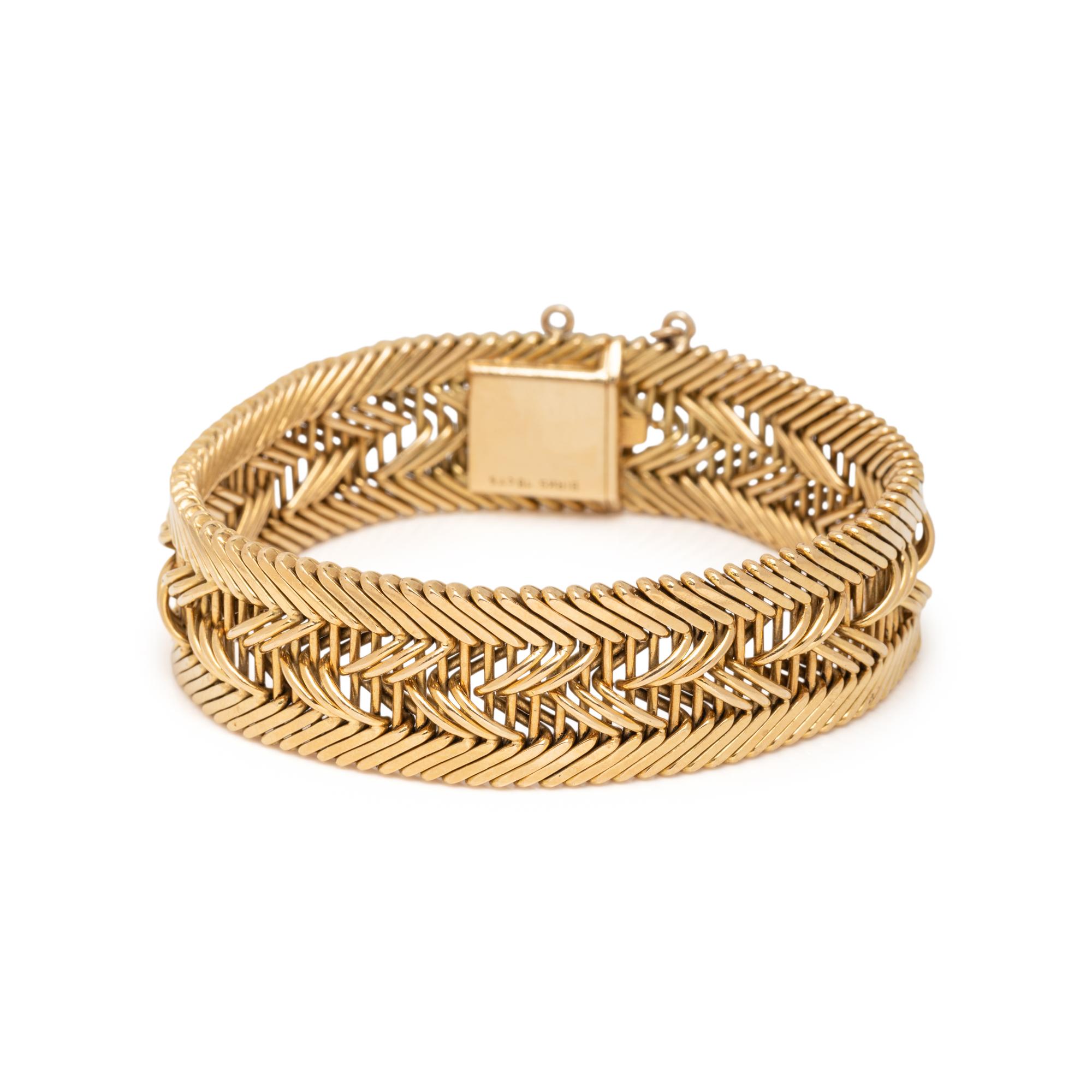 BIRKS, YELLOW GOLD BRACELET