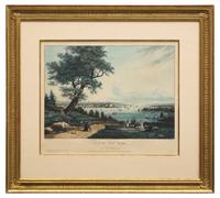 [American Views] Garneray, (Ambroise-Louis). Vue de New York. Prise de Weahawk A View of New-York, taken from Veahawk