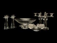 A Group of Glass Table Articles — 20th Century