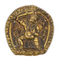 Four Tibetan Gilt Bronze Panels