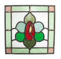 A Collection of Twelve Leaded Glass Windows Largest: 17 1/2 x 39 1/2 inches.