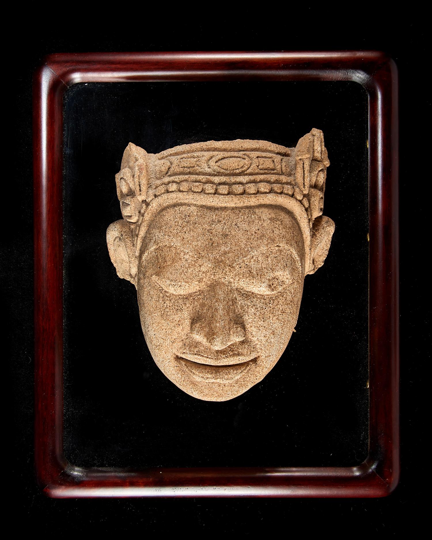 A Indian Stone Head