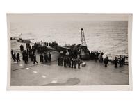 [GERMAN BATTLESHIP BISMARCK]. An archive of photographs and postcards relating to the British hunt for the German battleship Bismarck, ca. 1940s.