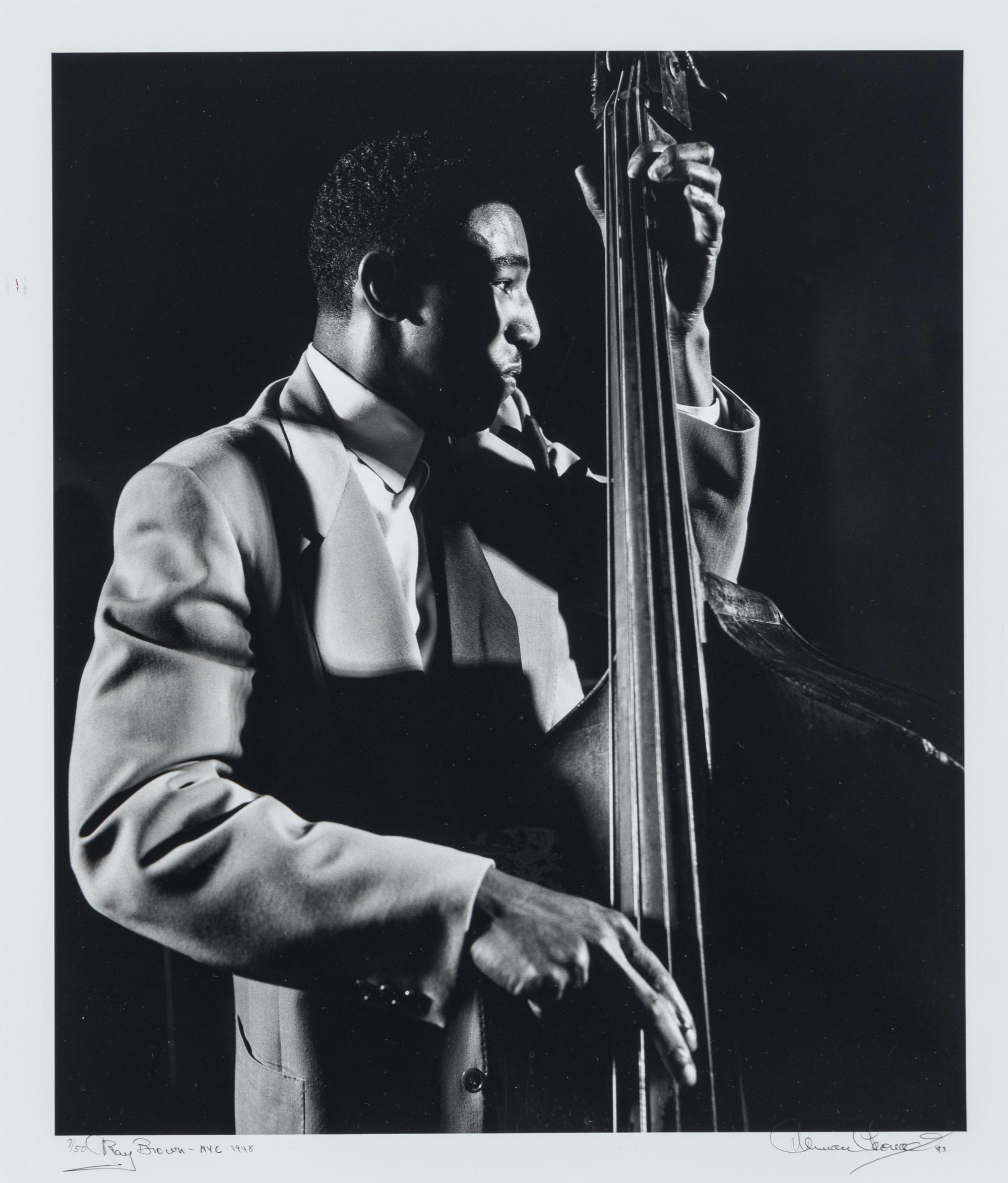 Herman Leonard (1923-2010) Ray Brown, New York City, 1948