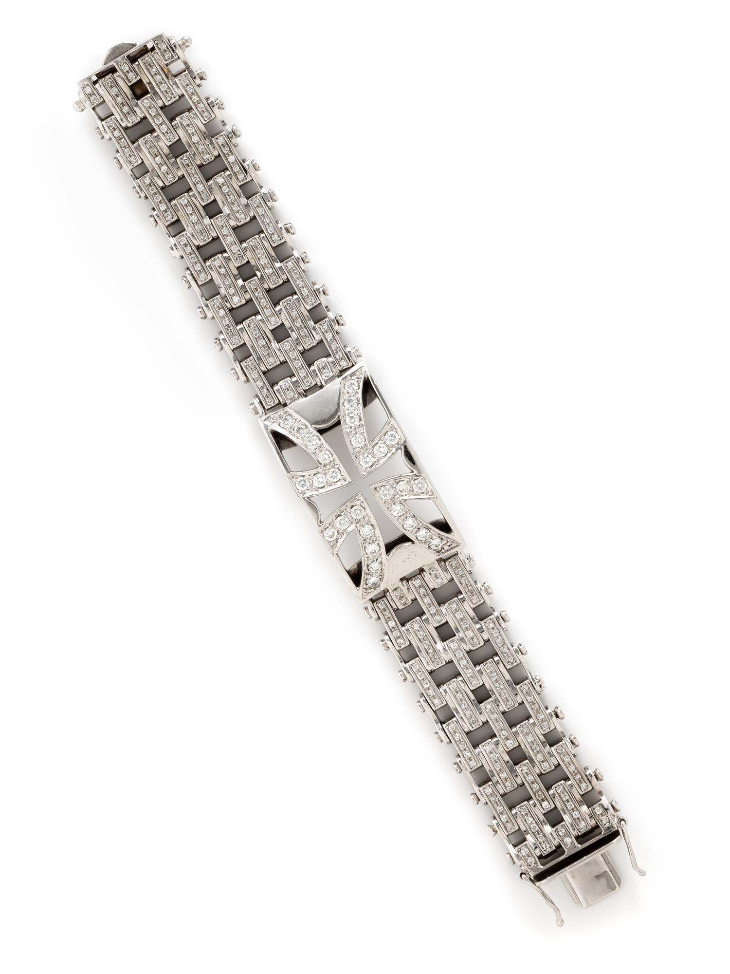 WHITE GOLD AND DIAMOND BRACELET