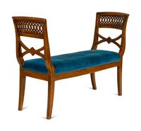 An Italian Walnut Bench