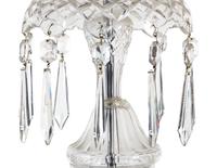A Georgian Style Cut Glass Ten-Light Chandelier