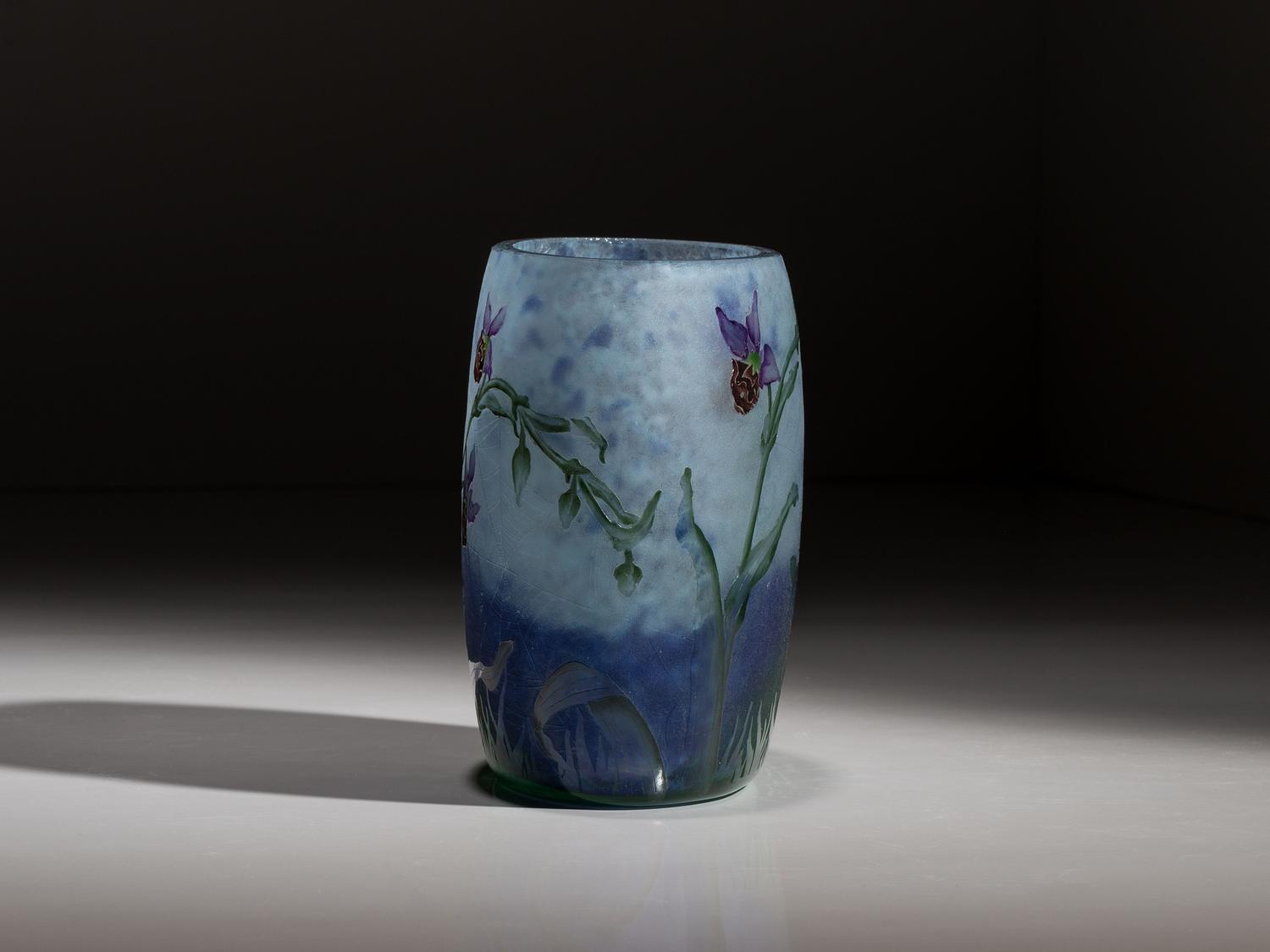 Wild Orchid and Spiderweb Vase
