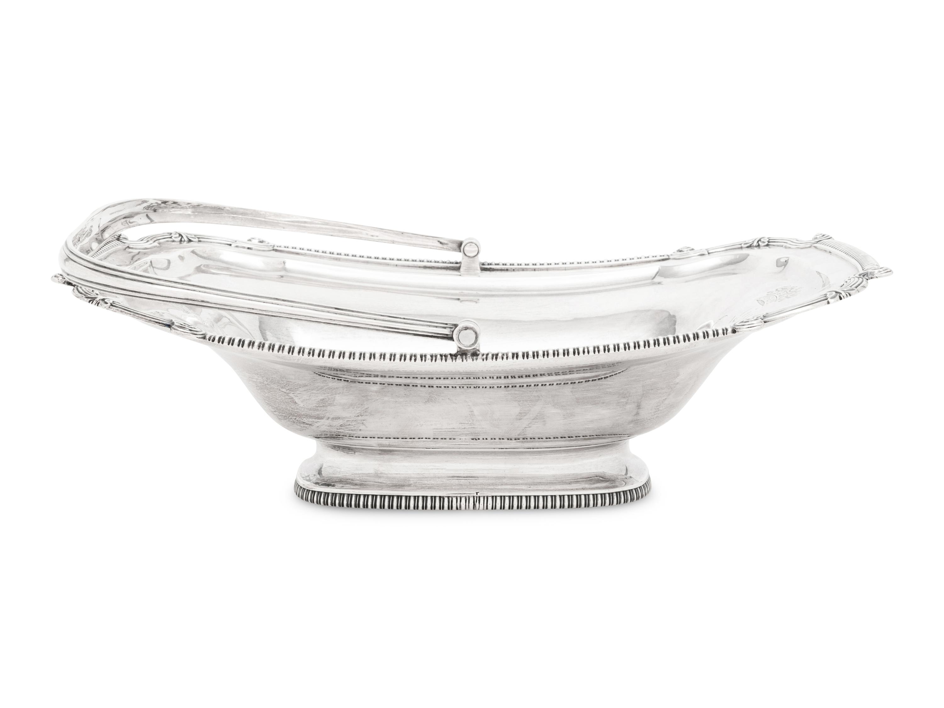 A George III Silver Centerpiece Basket