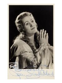 [20TH-CENTURY OPERA SINGERS]. A group of 6 photographs or photographic prints of opera singers from the 1950s-1960s, most signed and inscribed, comprising images of: