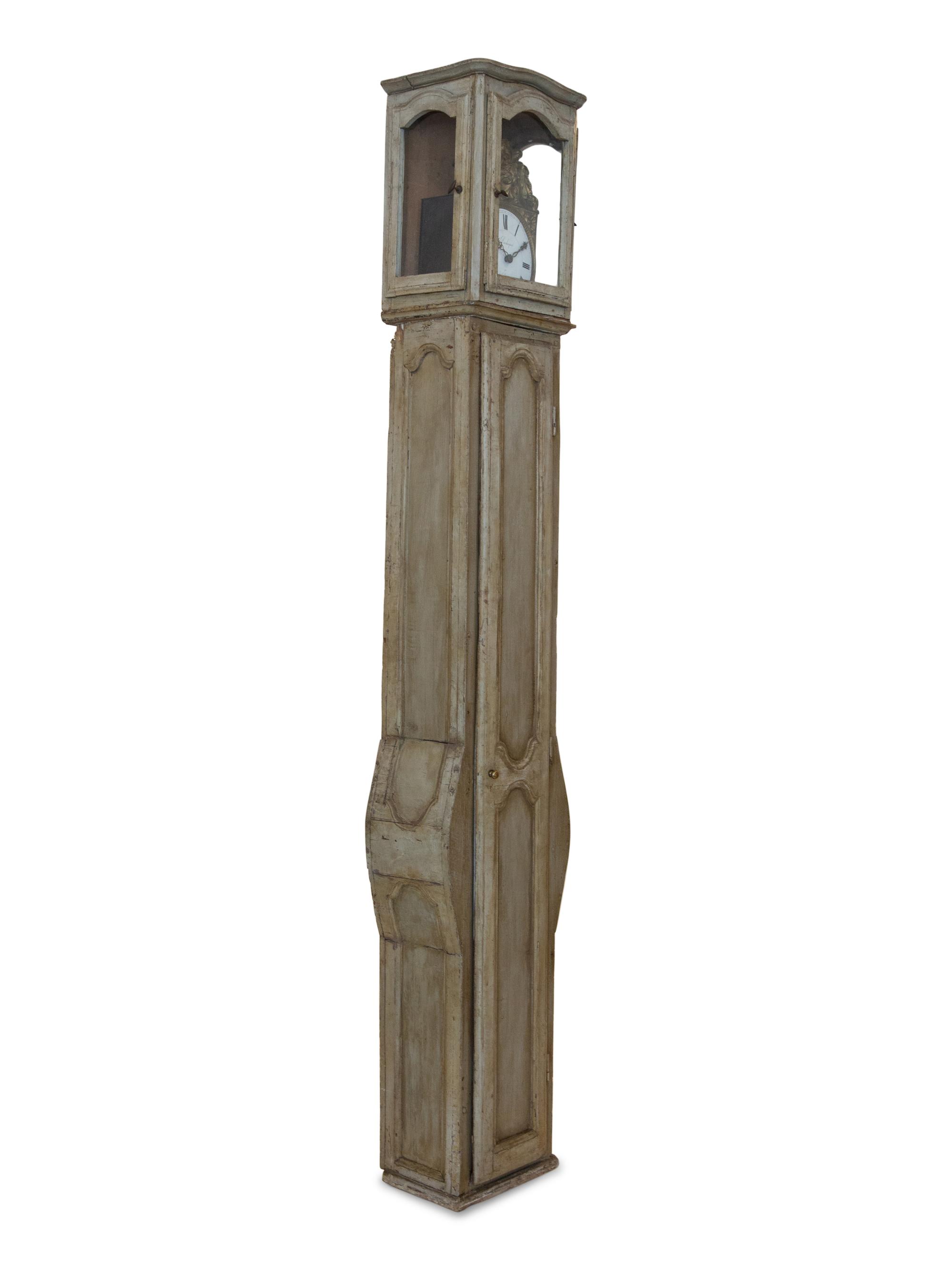A French Provincial Painted Comtoise Clock — EARLY 19TH CENTURY