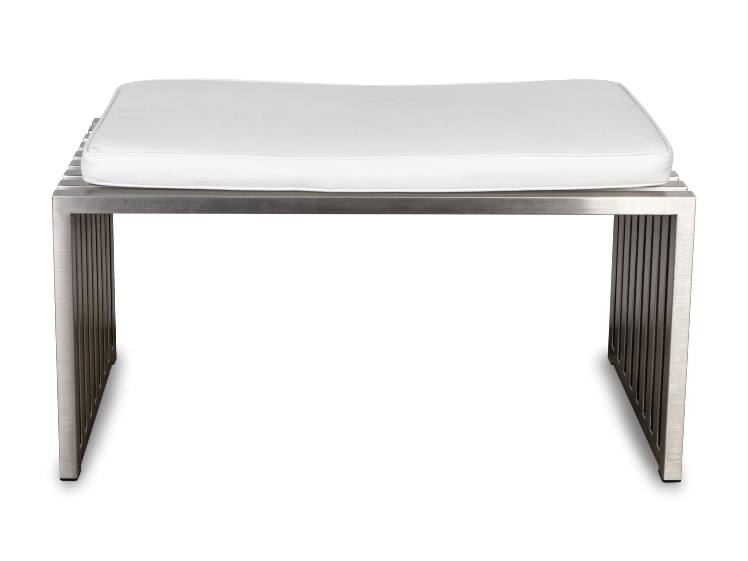 A Philip Plien Modernist Steel Bench — 20TH CENTURY