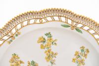 Two Royal Copenhagen Flora Danica Reticulated Cake Plates