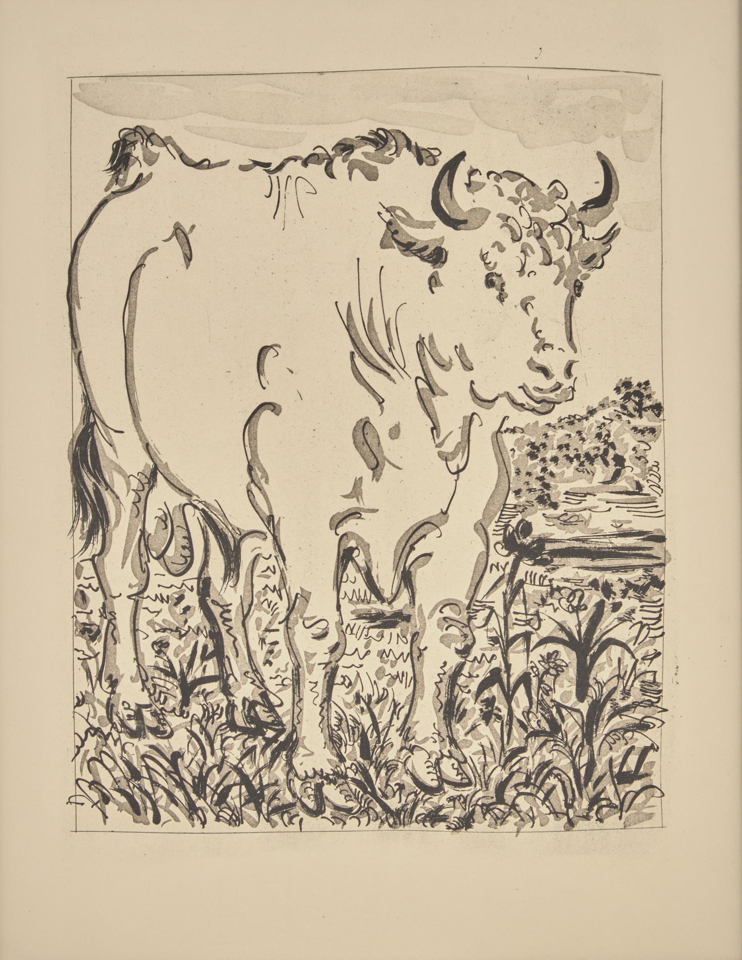 A group of six prints from L'Histoire Naturelle (Le Chevre (The Goat); Le Crapaud (The Toad); Le Chien (The Dog); Le Taupeau (The Bull); Le Dindon (The Turkey); L'Araignee (The Spider)) , 1942