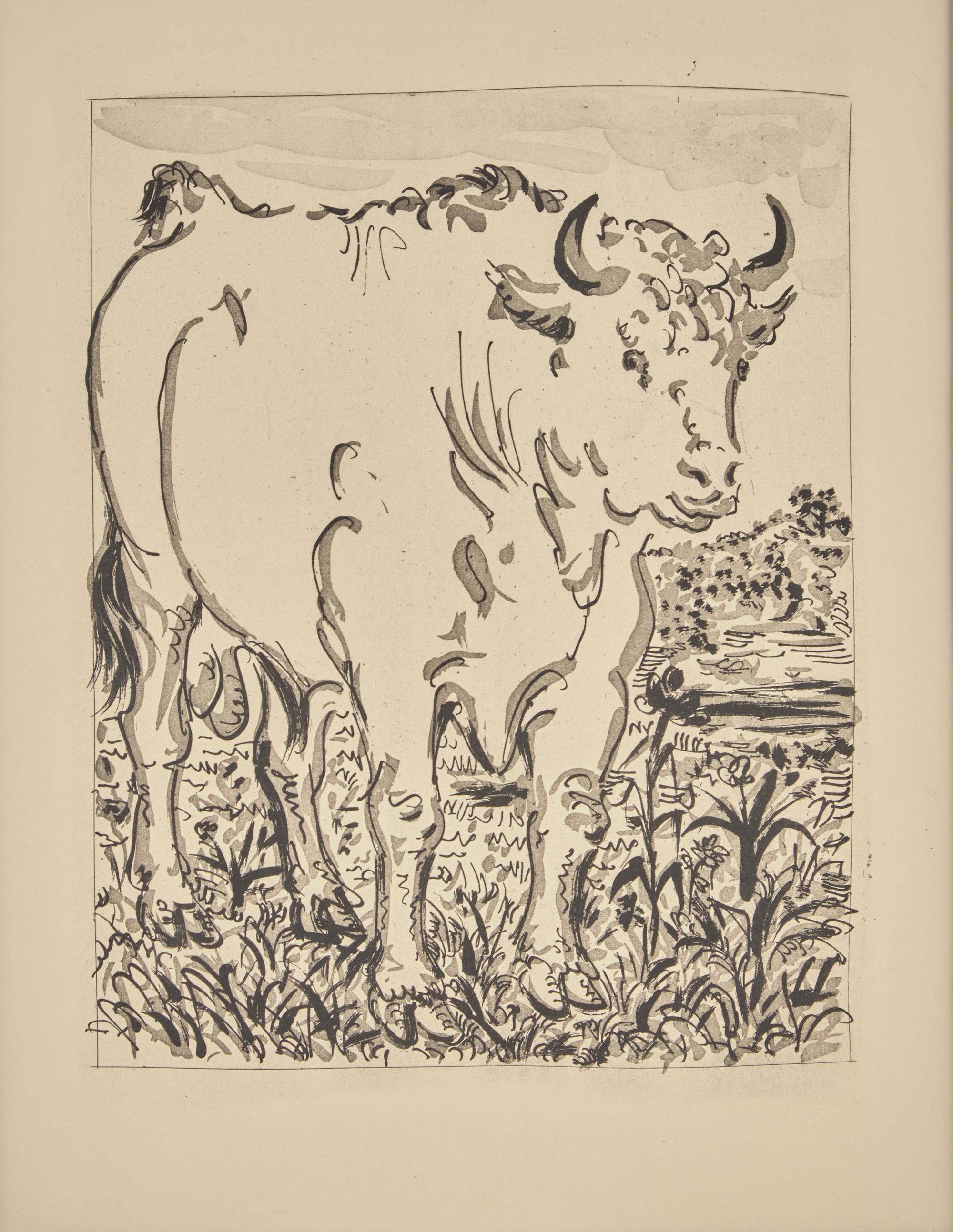 A group of six prints from L'Histoire Naturelle (Le Chevre (The Goat); Le Crapaud (The Toad); Le Chien (The Dog); Le Taupeau (The Bull); Le Dindon (The Turkey); L'Araignee (The Spider)) , 1942