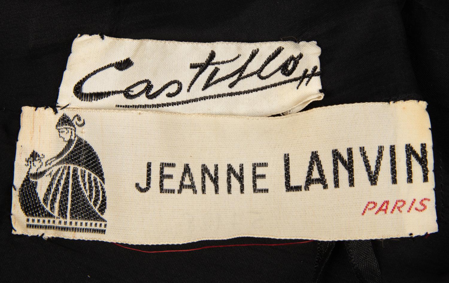 Haute Couture Lanvin Castillo Dress and Jacket, 1950s