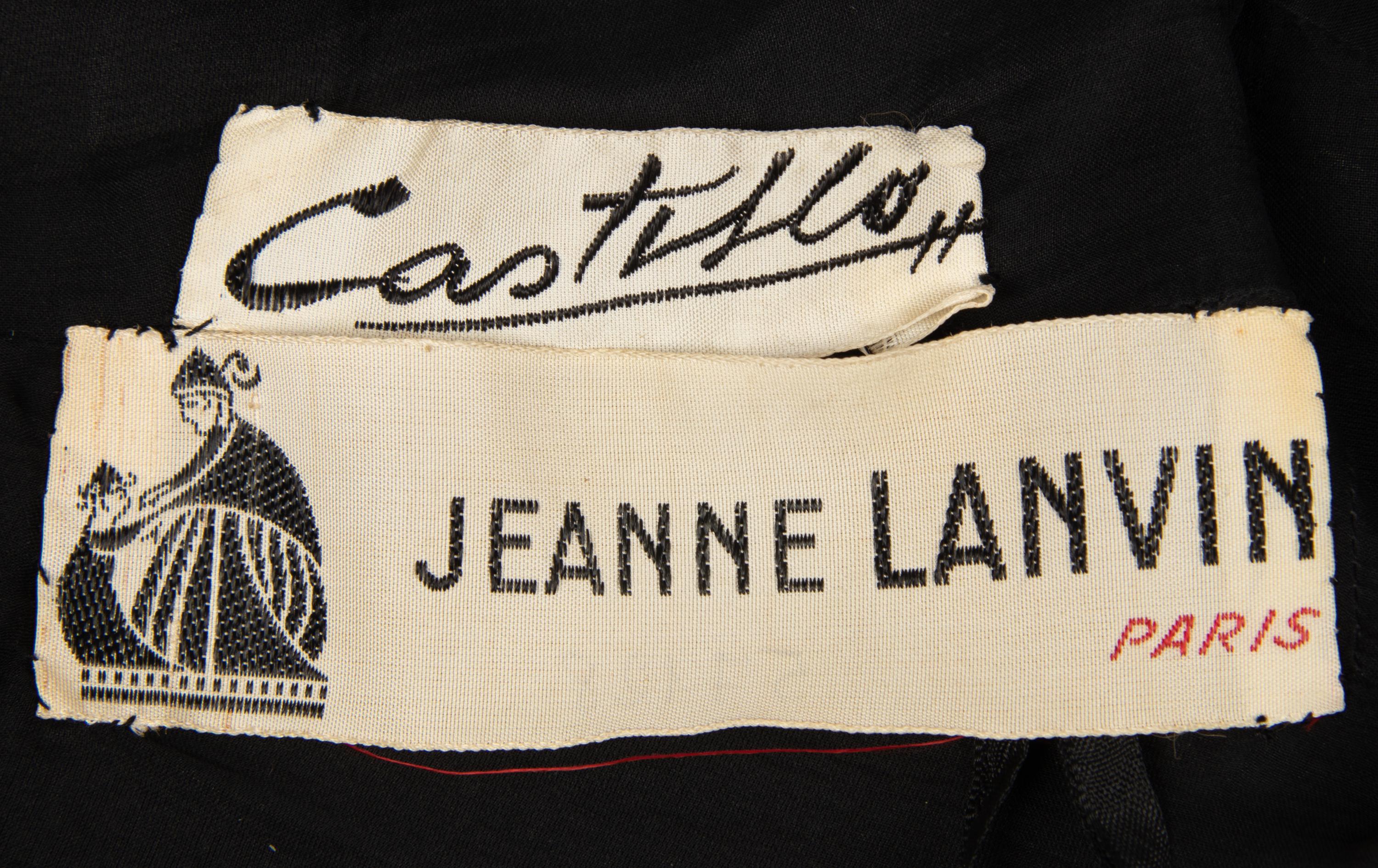 Haute Couture Lanvin Castillo Dress and Jacket, 1950s