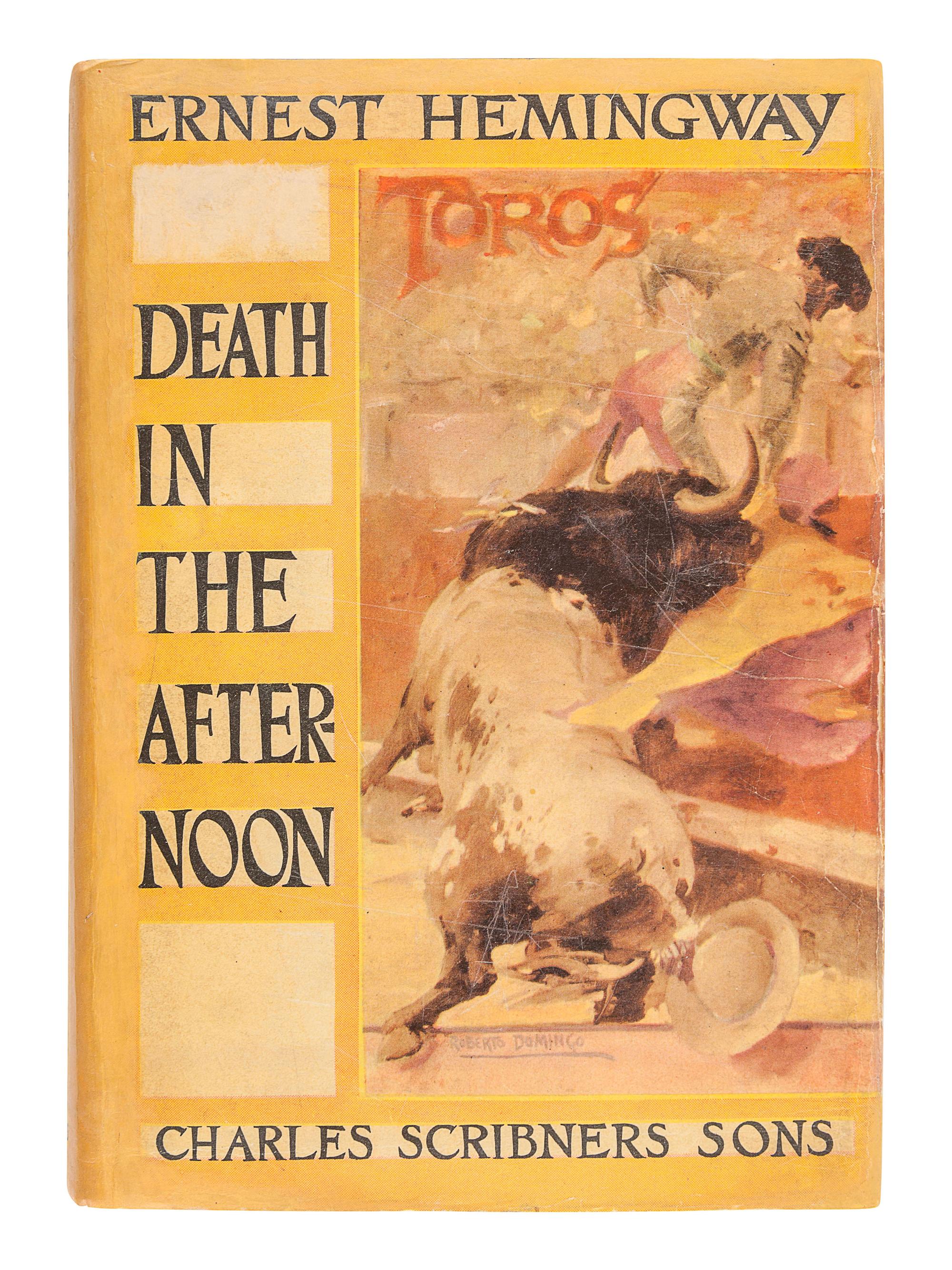 HEMINGWAY, Ernest (1899-1961). Death in the Afternoon. New York: Scribner's, 1932.