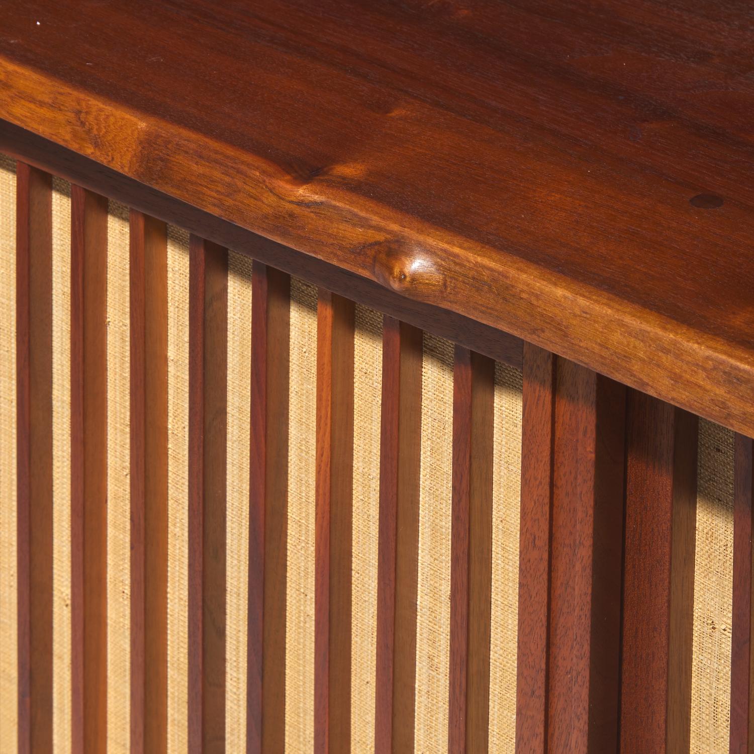 George Nakashima (American, 1905–1990) — Triple Door Sliding Cabinet, 1965