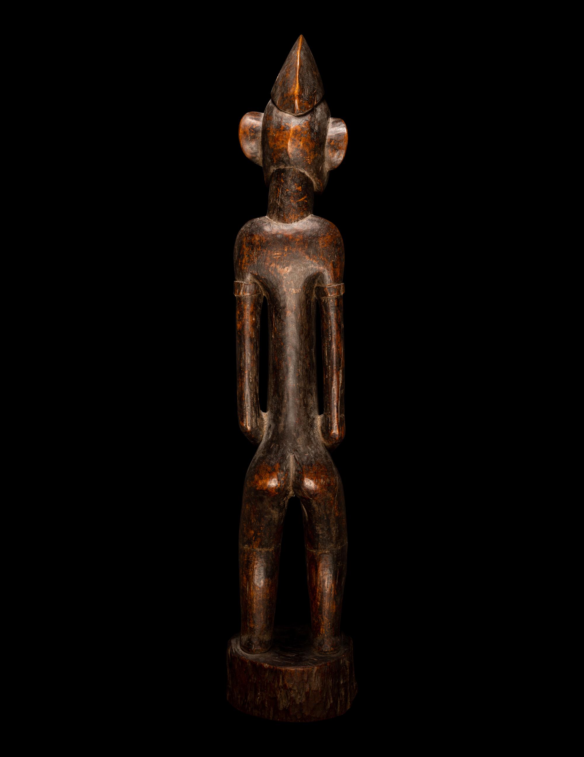 A Baule Wood Standing Female Figure