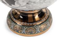A Pair of Minton Style Porcelain Covered Vases
