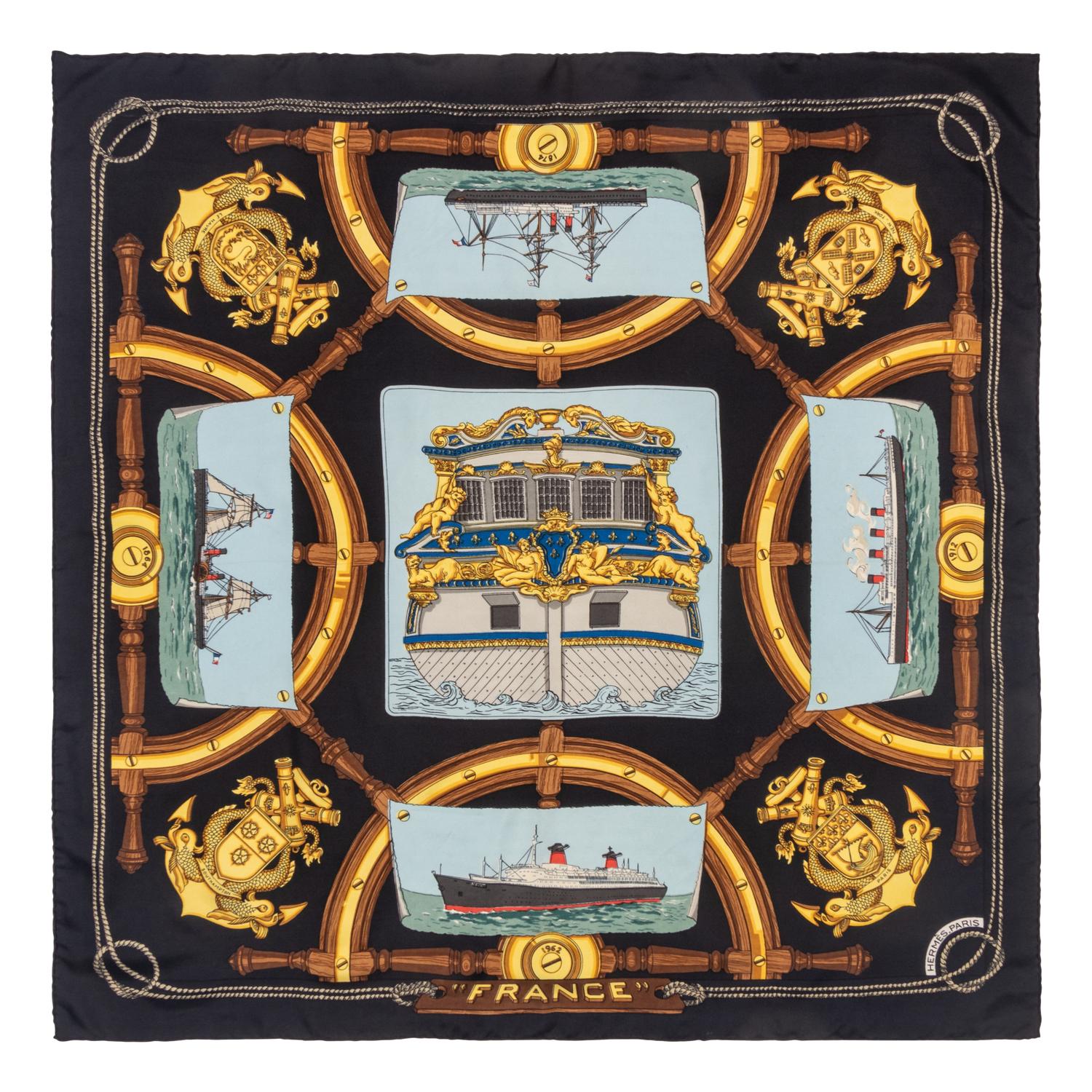 Four Hermès Scarves
