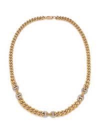 YELLOW GOLD AND DIAMOND NECKLACE