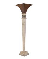 A Roman Revival Cast Stone Floor Lamp