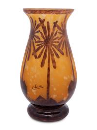 A Le Verre Français Charder Cameo Glass Vase