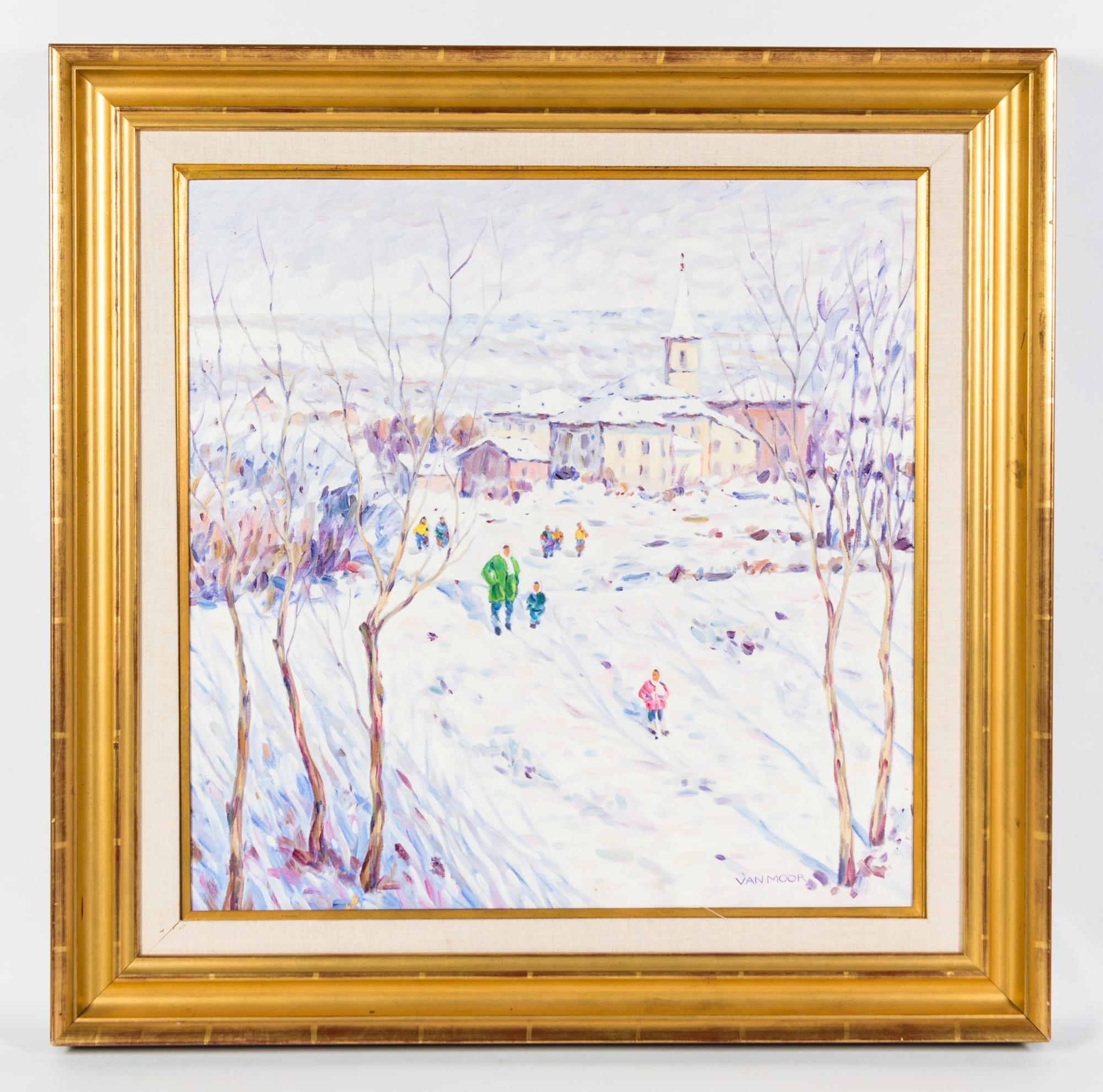 Jan Van Moor, (20th century), Les joies de la neige