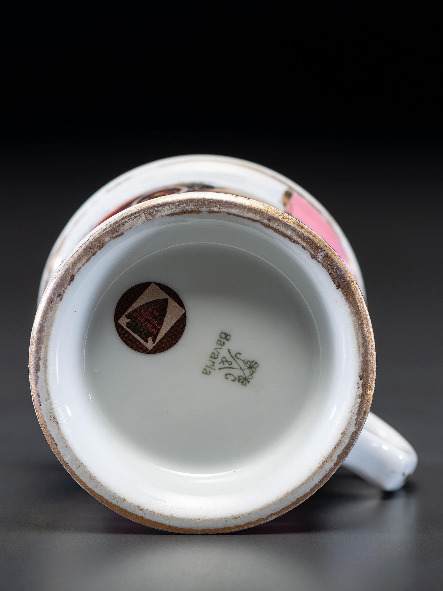 An Open Touring Car Porcelain Shaving Mug