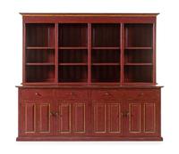 A Painted Stepback Cupboard