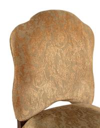 A Set of Six Louis XV Style Walnut Side Chairs