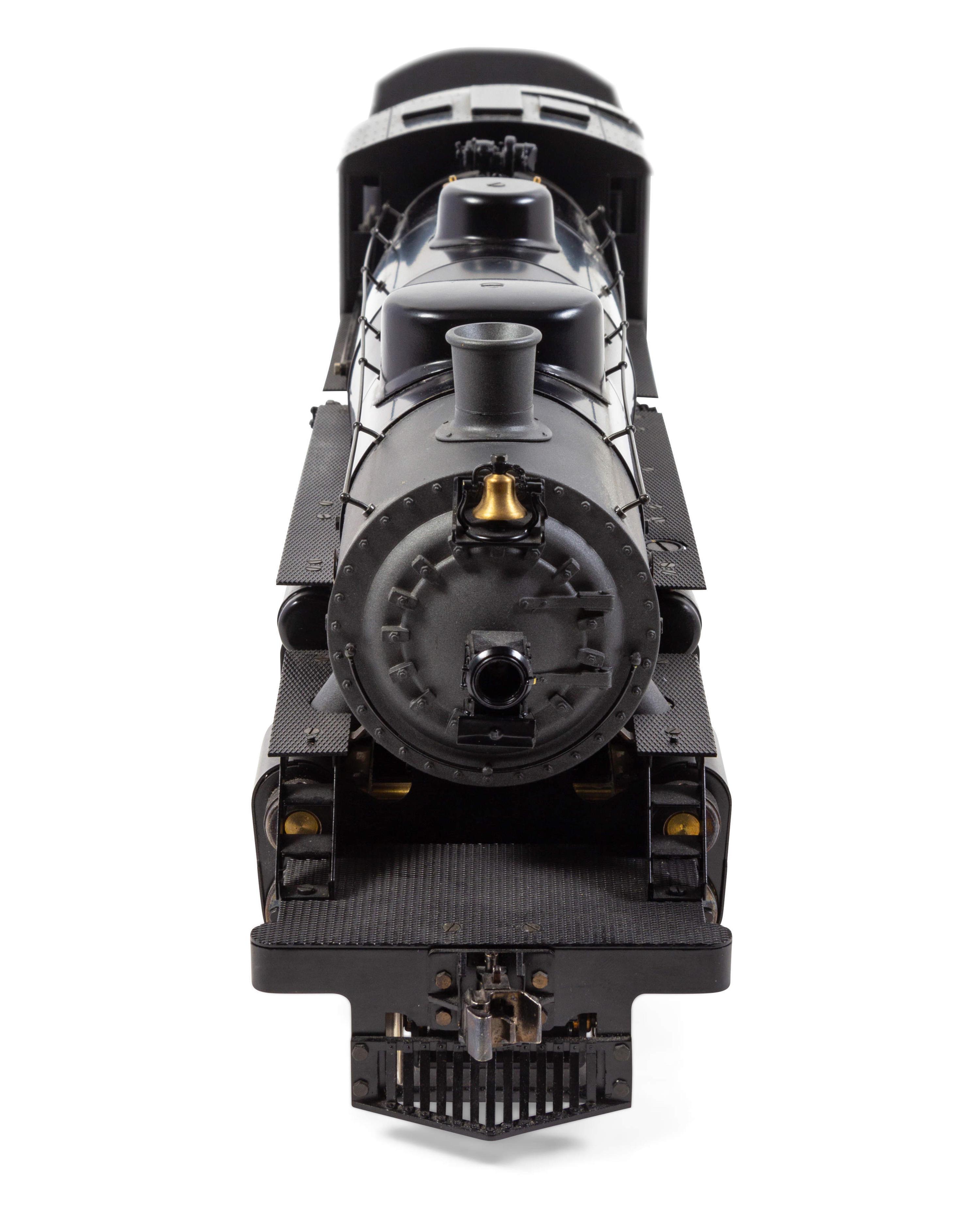 An Aster Hobby Limited Edition Polychrome 1-Gauge Baldwin Locomotive Works 2-8-2 Locomotive and Tender