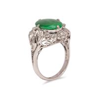 JADE AND DIAMOND RING