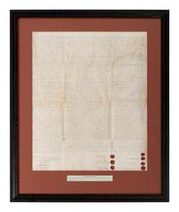 [NEW YORK] -- LIVINGSTON, Philip (1716-1778). Manuscript indentures, comprising: