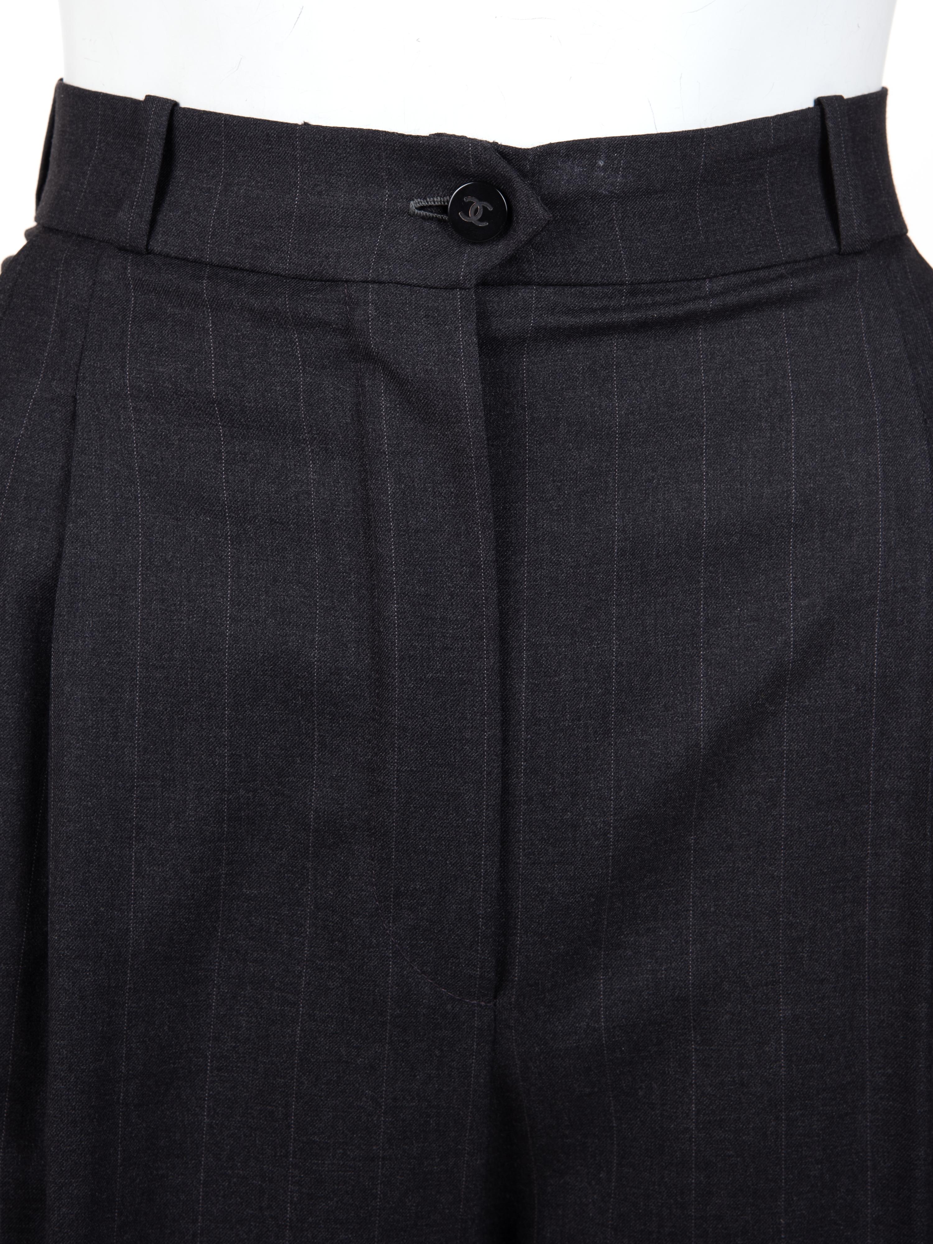 Two Chanel Haute Couture Items: One Pair of Pants, One Skirt, 1980-2000s