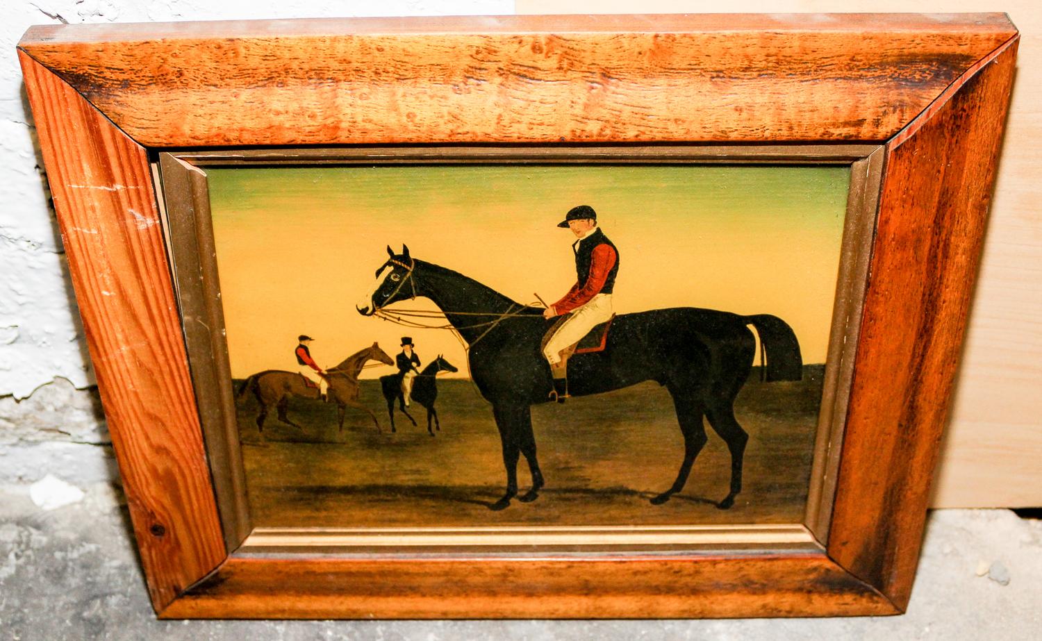 A Mezzotint Under Glass 7 1/2 x 10 inches (visible). — 19TH CENTURY