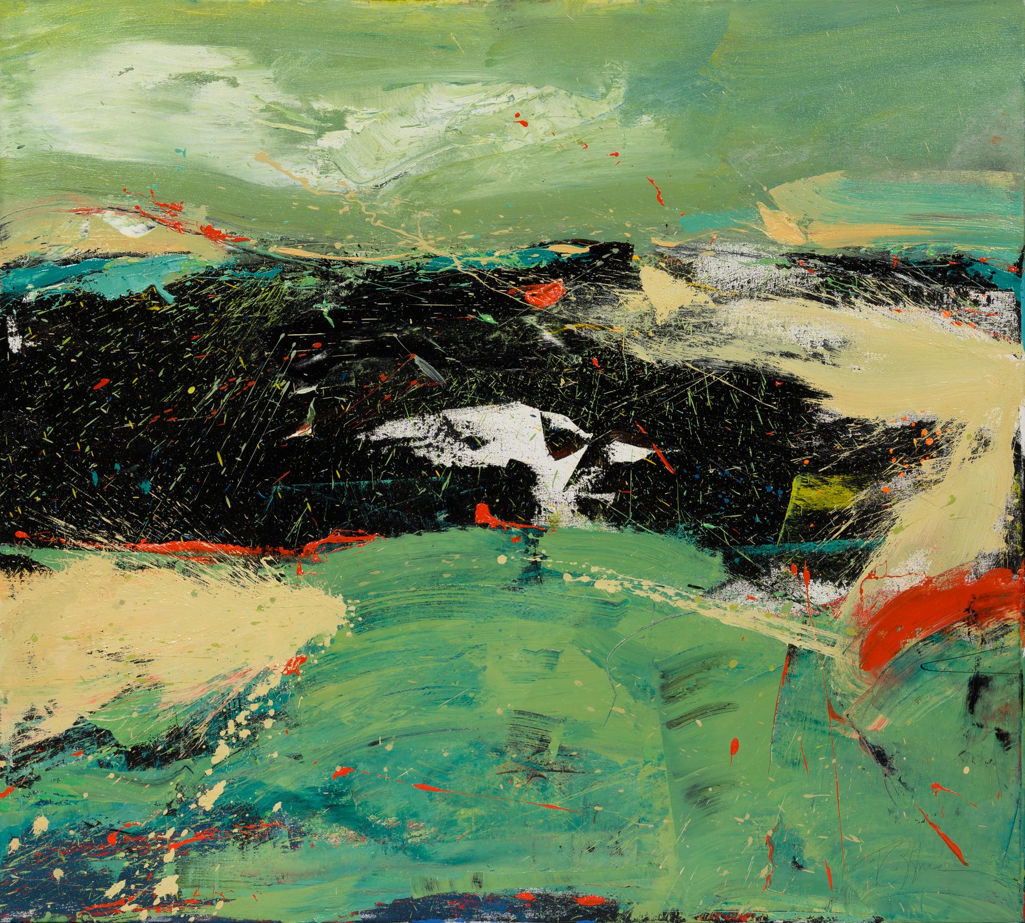 Storm Over the Lake (diptych)